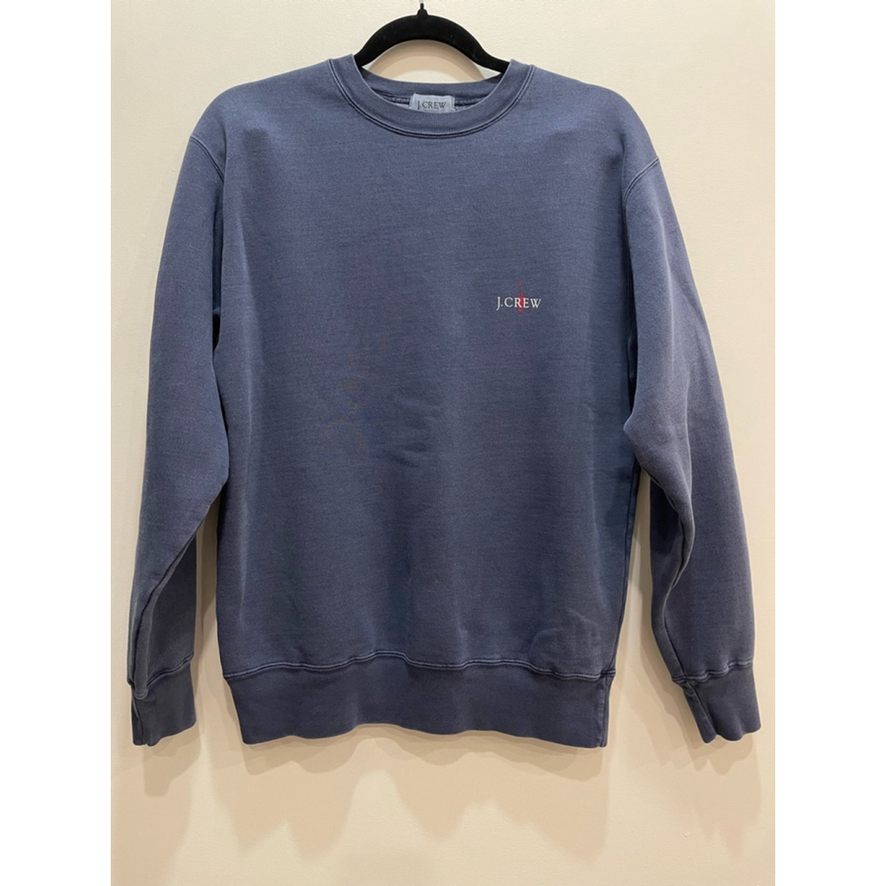 Vtg J Crew Sweatshirt XS Spellout Crewneck 90s Oarsman Rare Preppy Coastal